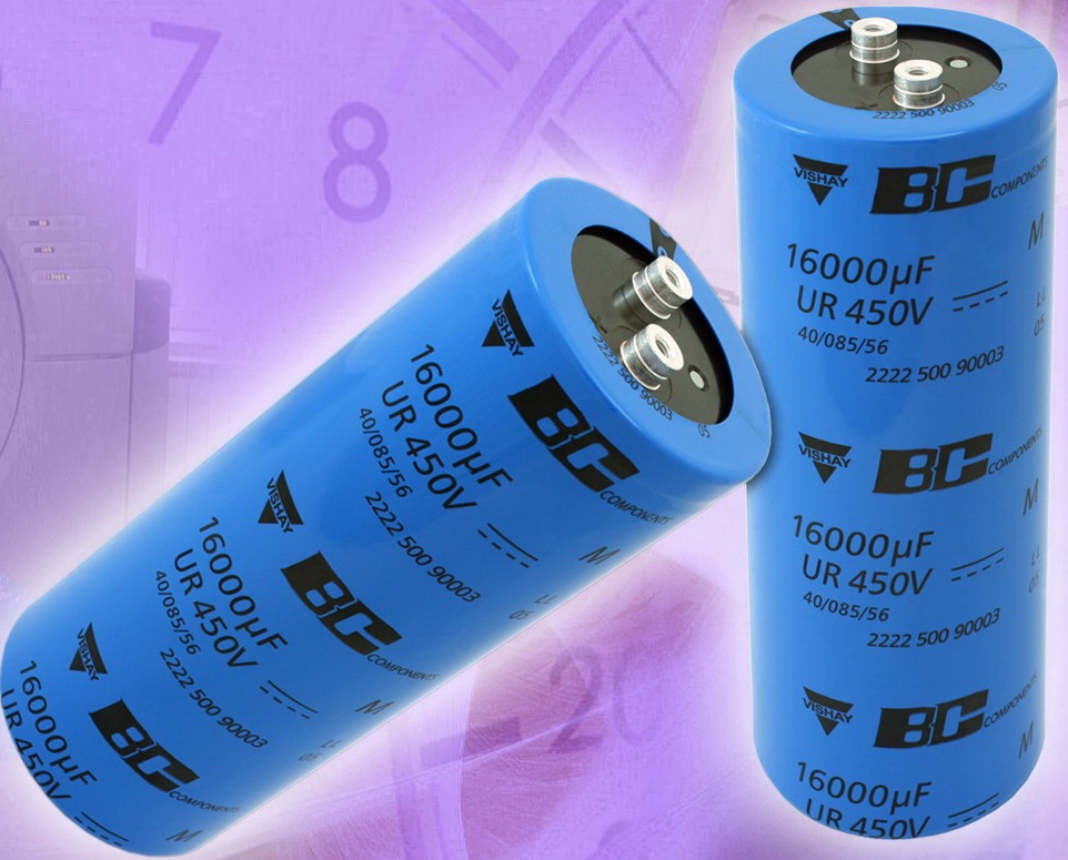 500 PGP-ST系列:Vishay發布新功率鋁電容器適用于電源和脈沖電源