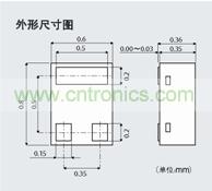 實現(xiàn)世界最小尺寸，大幅減少安裝面積