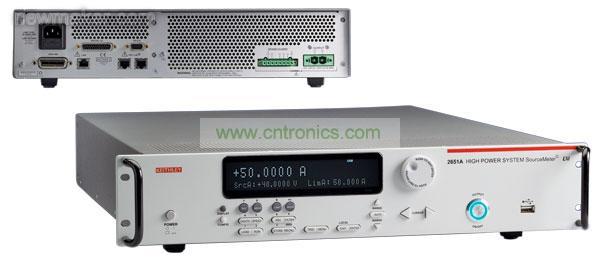 圖2：吉時(shí)利公司型號(hào)為2651A的大功率系統(tǒng)源表具有針對醫(yī)療器件和設(shè)備