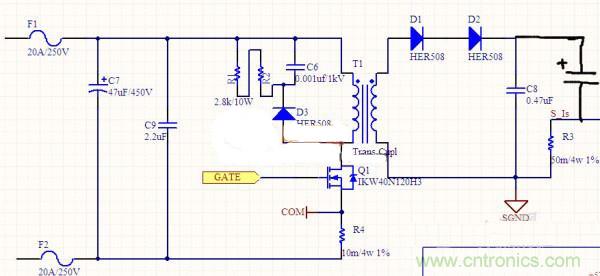 高人指點：反激初級電流波形異常如何解決？