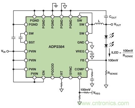 將降壓調(diào)節(jié)器轉換為智能可調(diào)光LED驅動器