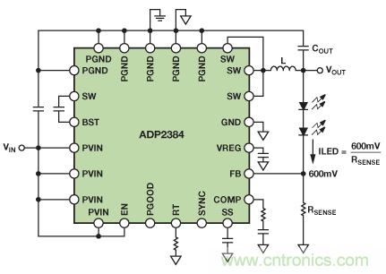 將降壓調(diào)節(jié)器轉換為智能可調(diào)光LED驅動器