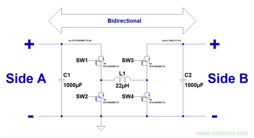 如何使用碳化硅MOSFET設(shè)計(jì)雙向降壓-升壓轉(zhuǎn)換器？