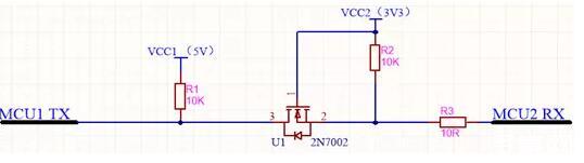 不同的電平信號的MCU如何進行串口通信？