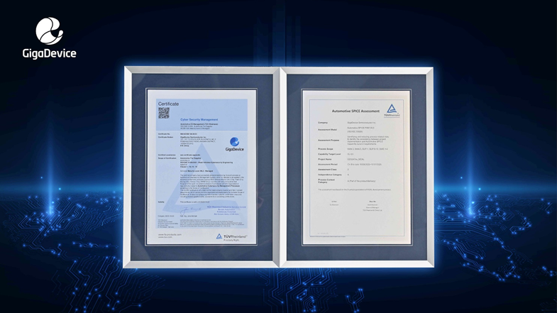 權(quán)威認(rèn)證+生態(tài)合作，兆易創(chuàng)新車規(guī)芯片獲ISO 21434與ASPICE CL2國(guó)際認(rèn)可