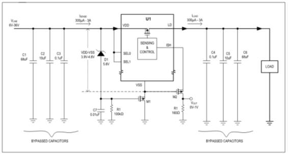 擴大40年期電源電壓范圍，從<300uA到3A無電阻電流檢測解決方案