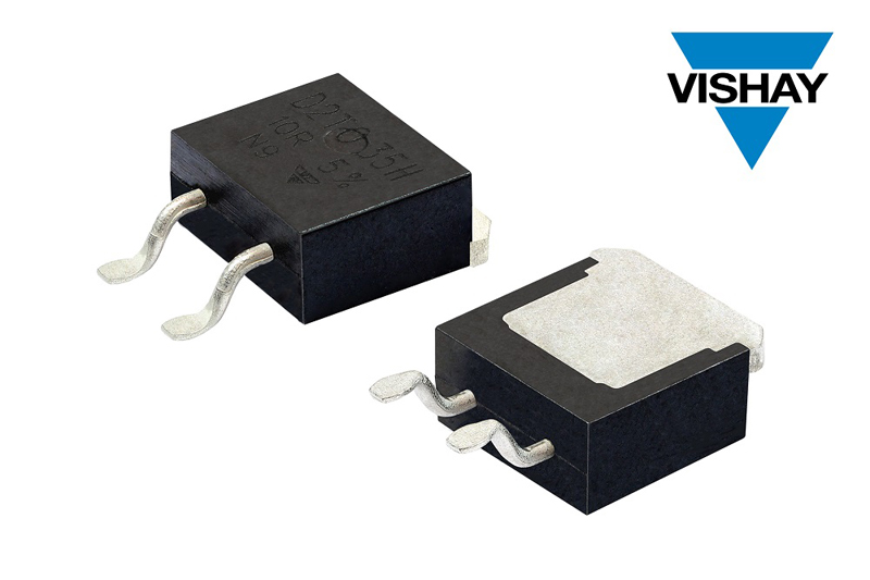 Vishay推出采用TO-263封裝新款SMD厚膜功率電阻增強瞬態(tài)脈沖保護能力